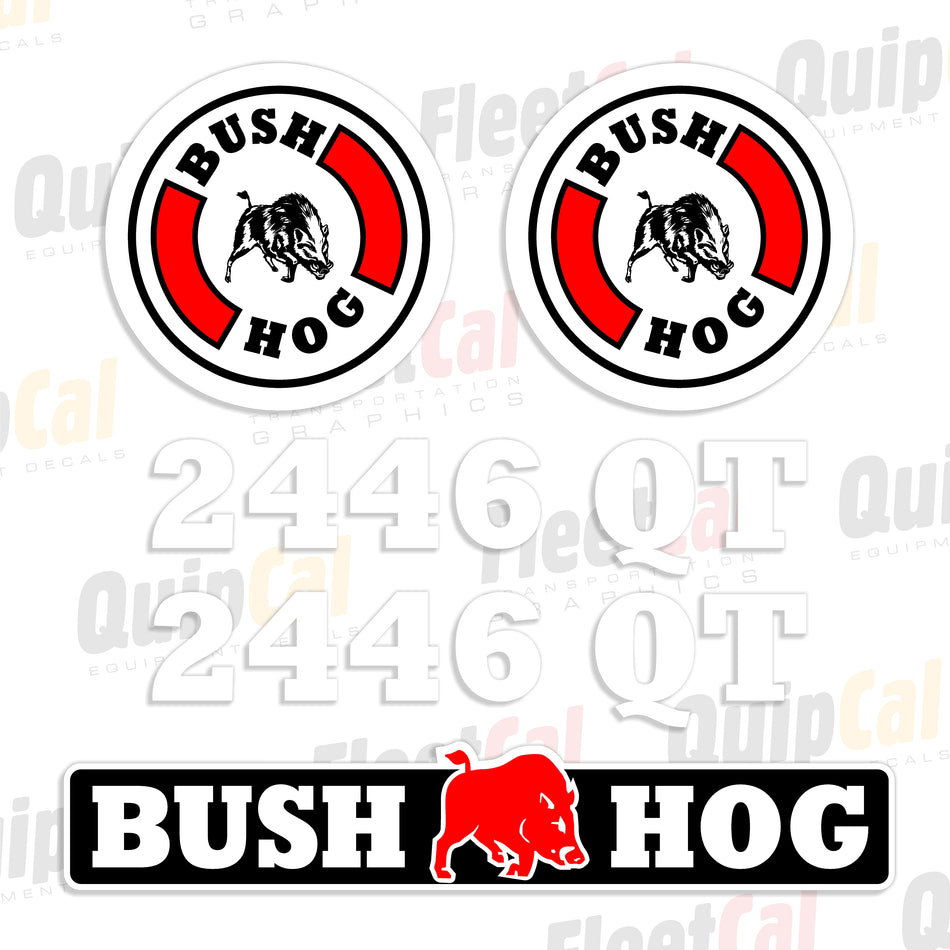 Bush Hog 2446QT Front Loader Decal Set