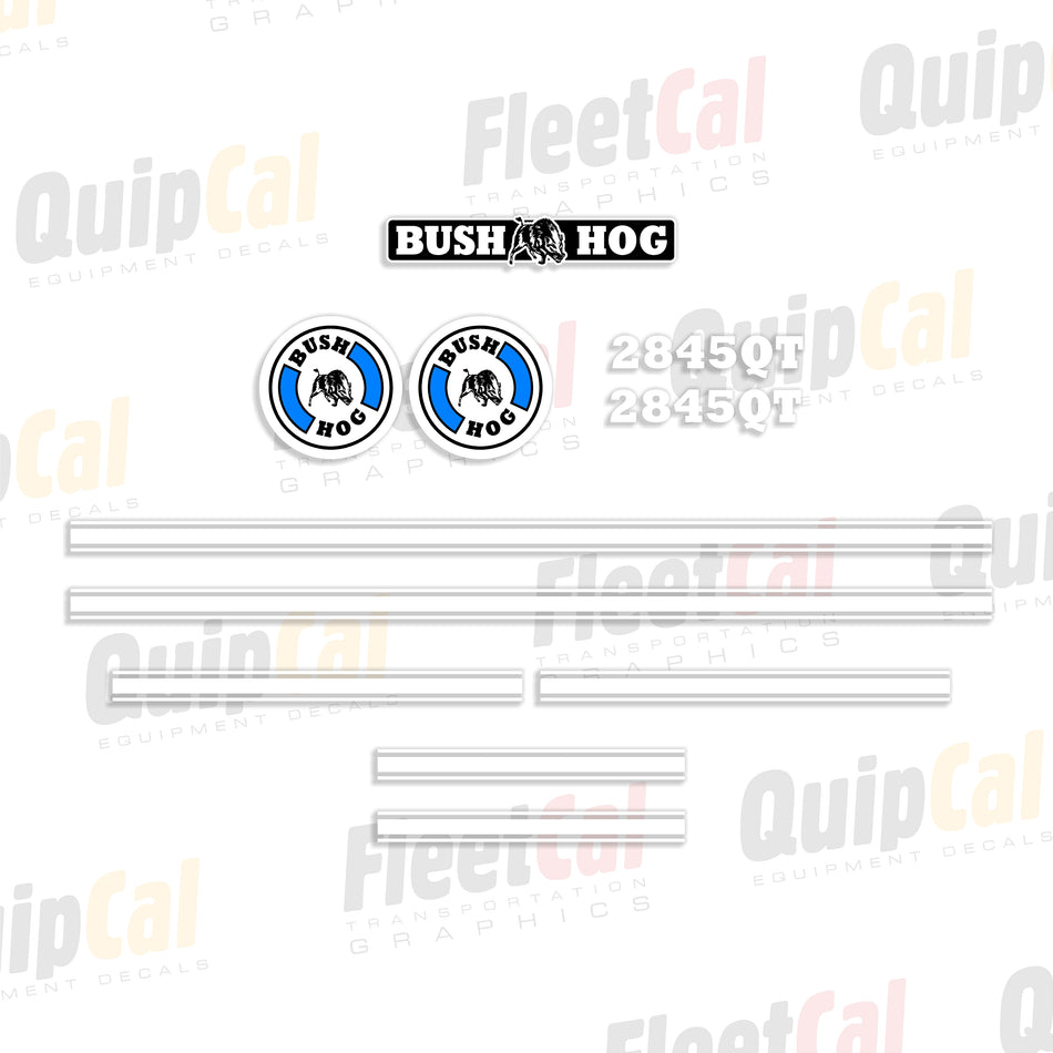 Bush Hog 2845QT Front Loader Decal Set (Blue Logos)