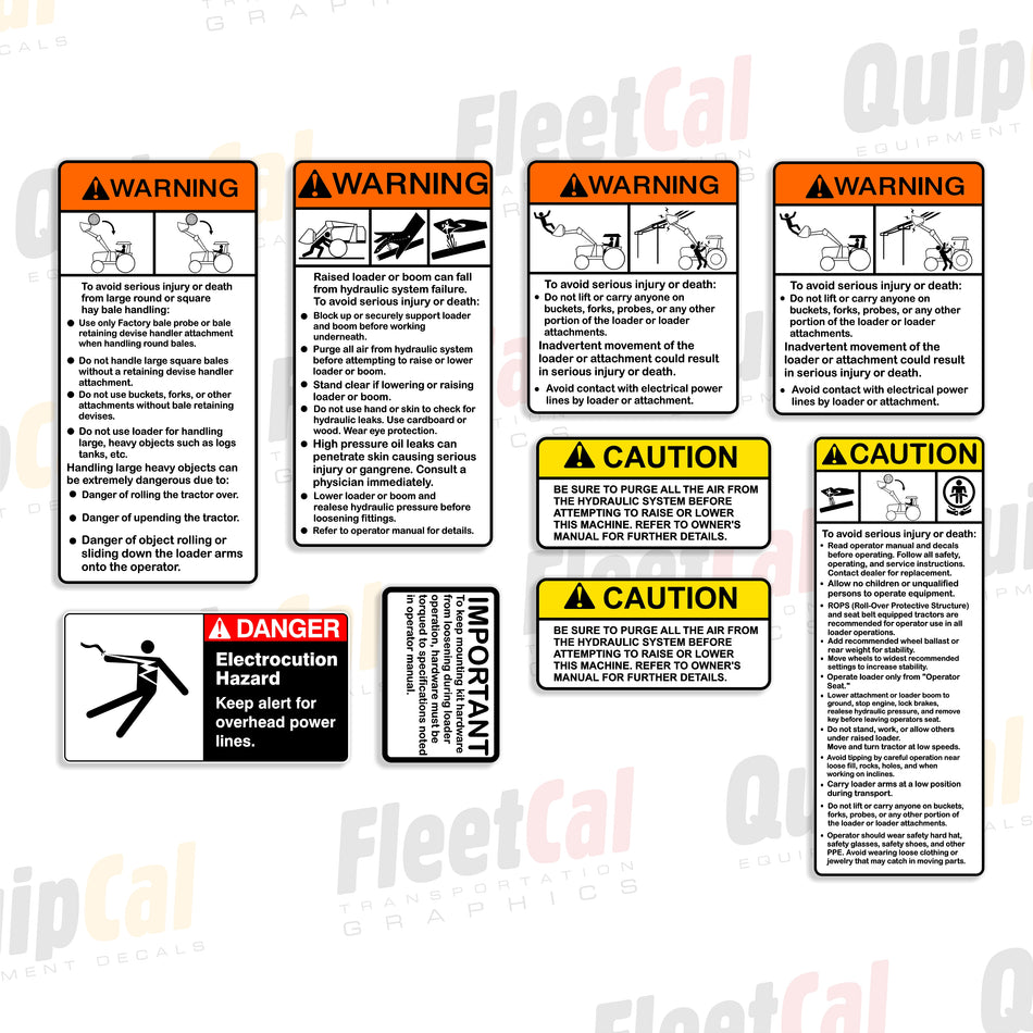 Rammax P33-22 HMR Compactor markeringsstickerset