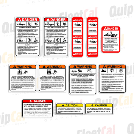Bush Hog Mower Decals