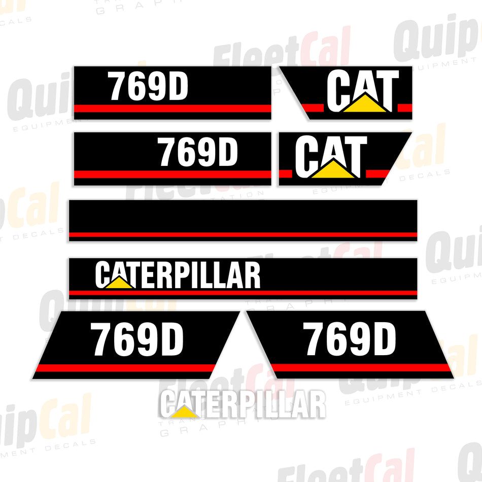 Cat 769D Quarry Dump Truck Decal Set