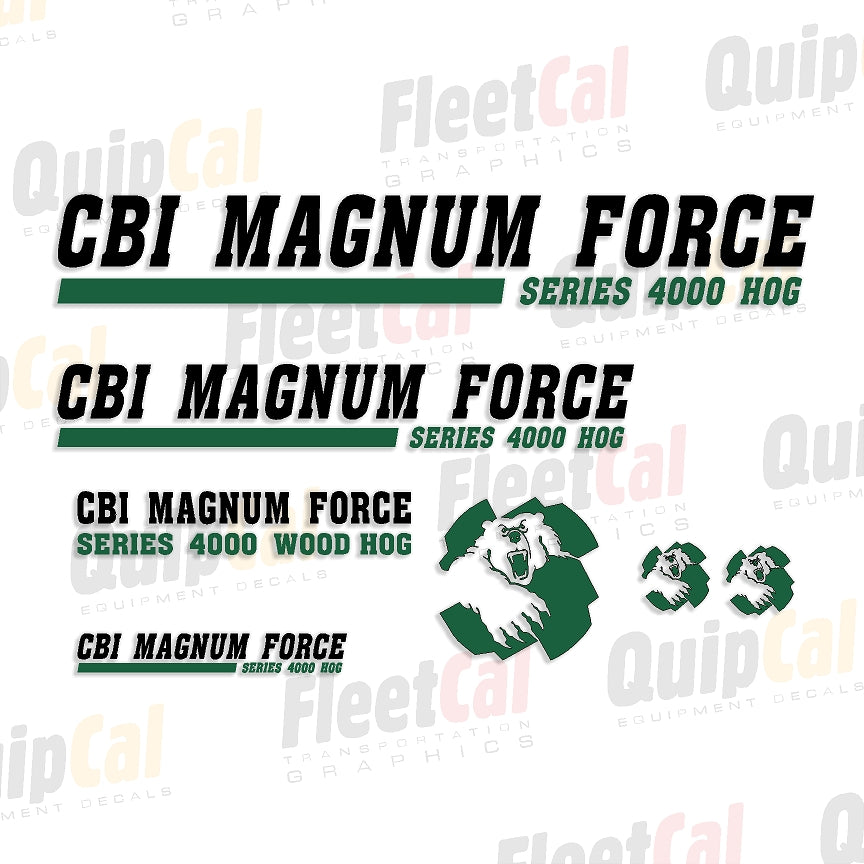 CBI Wood Grinder Decals