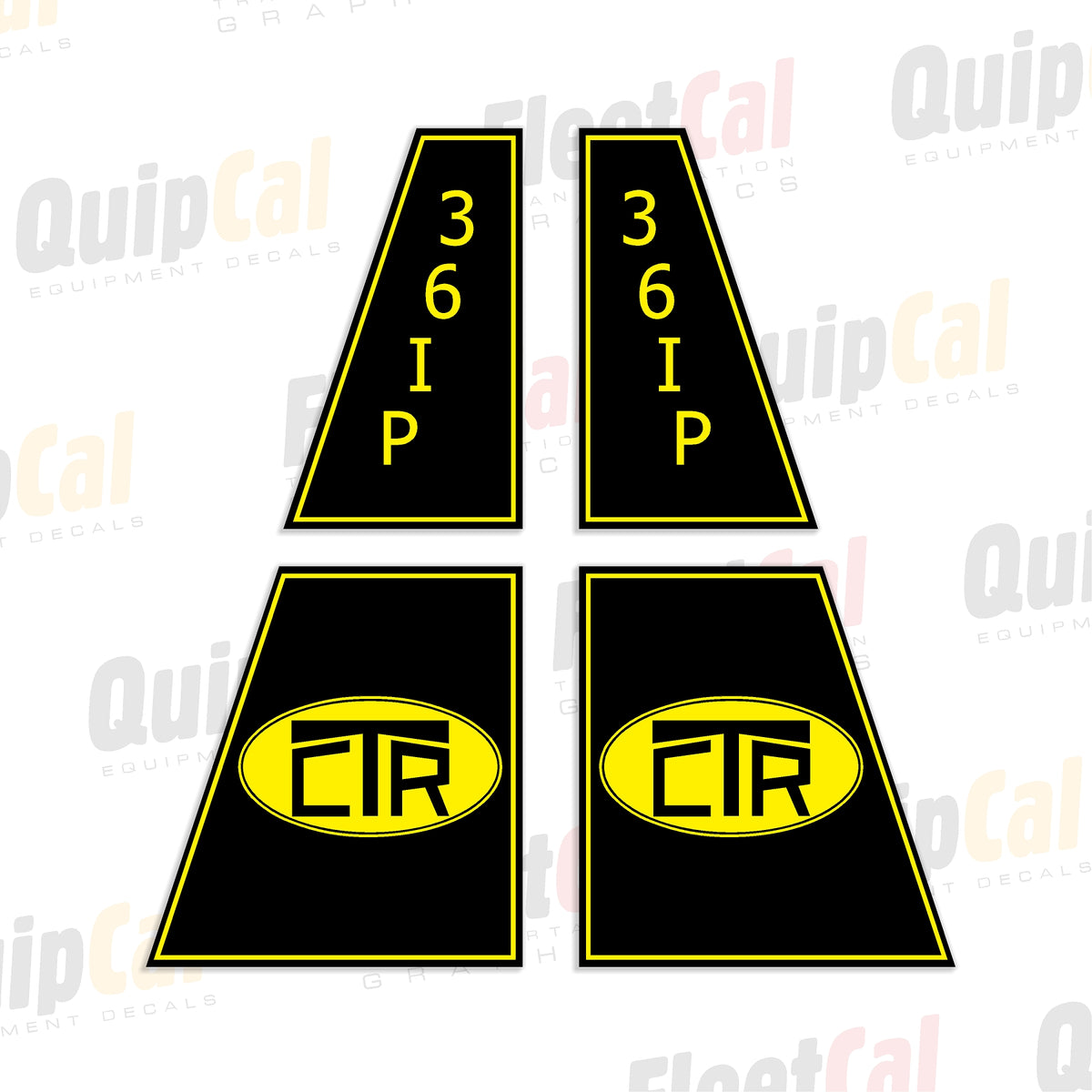 CTR 36-IP Processor Marking Decals Set – Truck and Equipment Decals