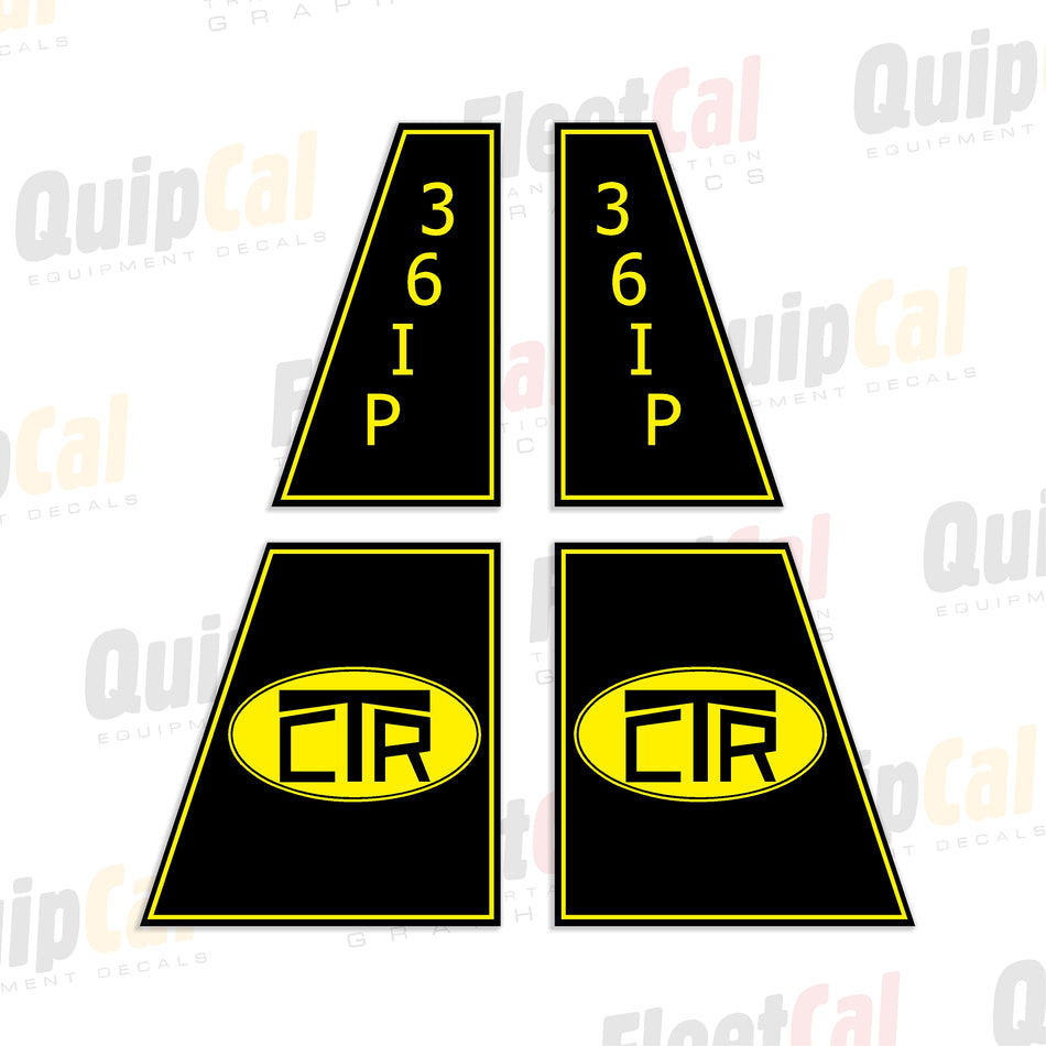 CTR 36-IP Processor Marking Decals Set