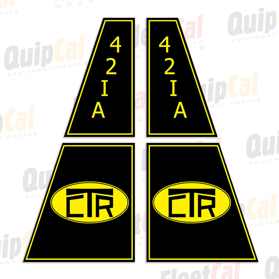 CTR 42-IA Processor Marking Decals Set