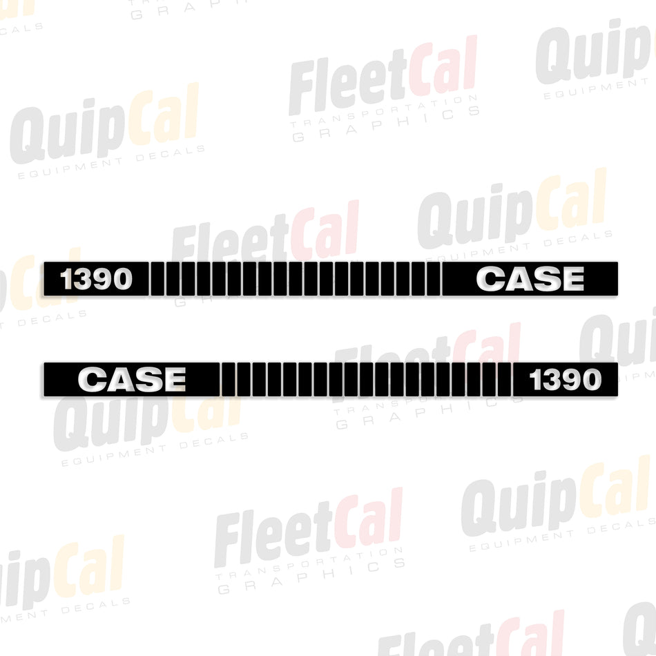 Case 1390 Tractor Hood Decal Set