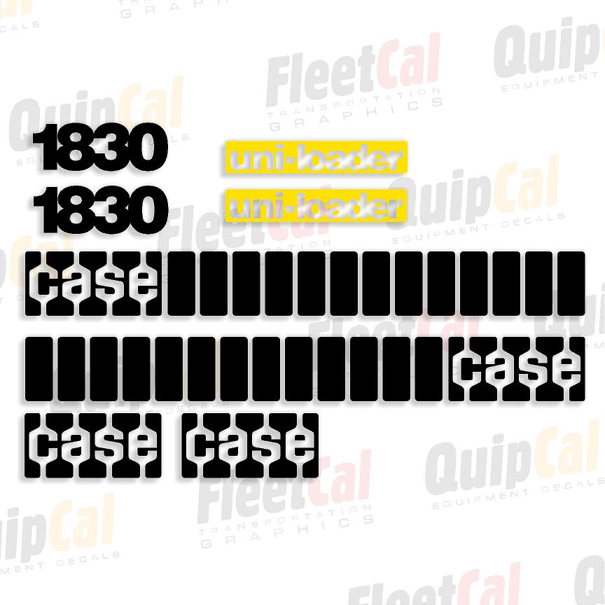 Case 1830 Early Model Marking Decal Set