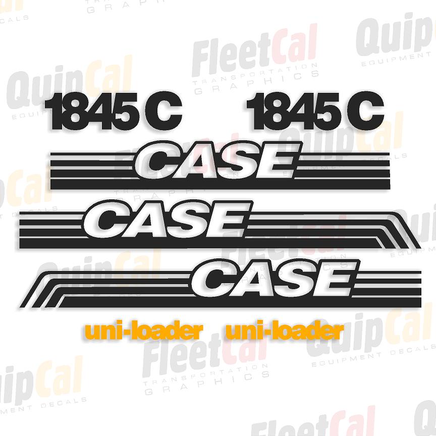 Case 1845C Late Model Marking Decal Set
