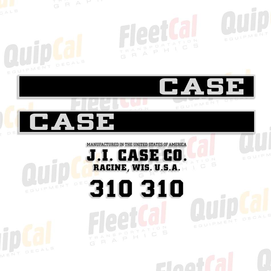 Case 310F Crawler Ag Tractor Decal Set