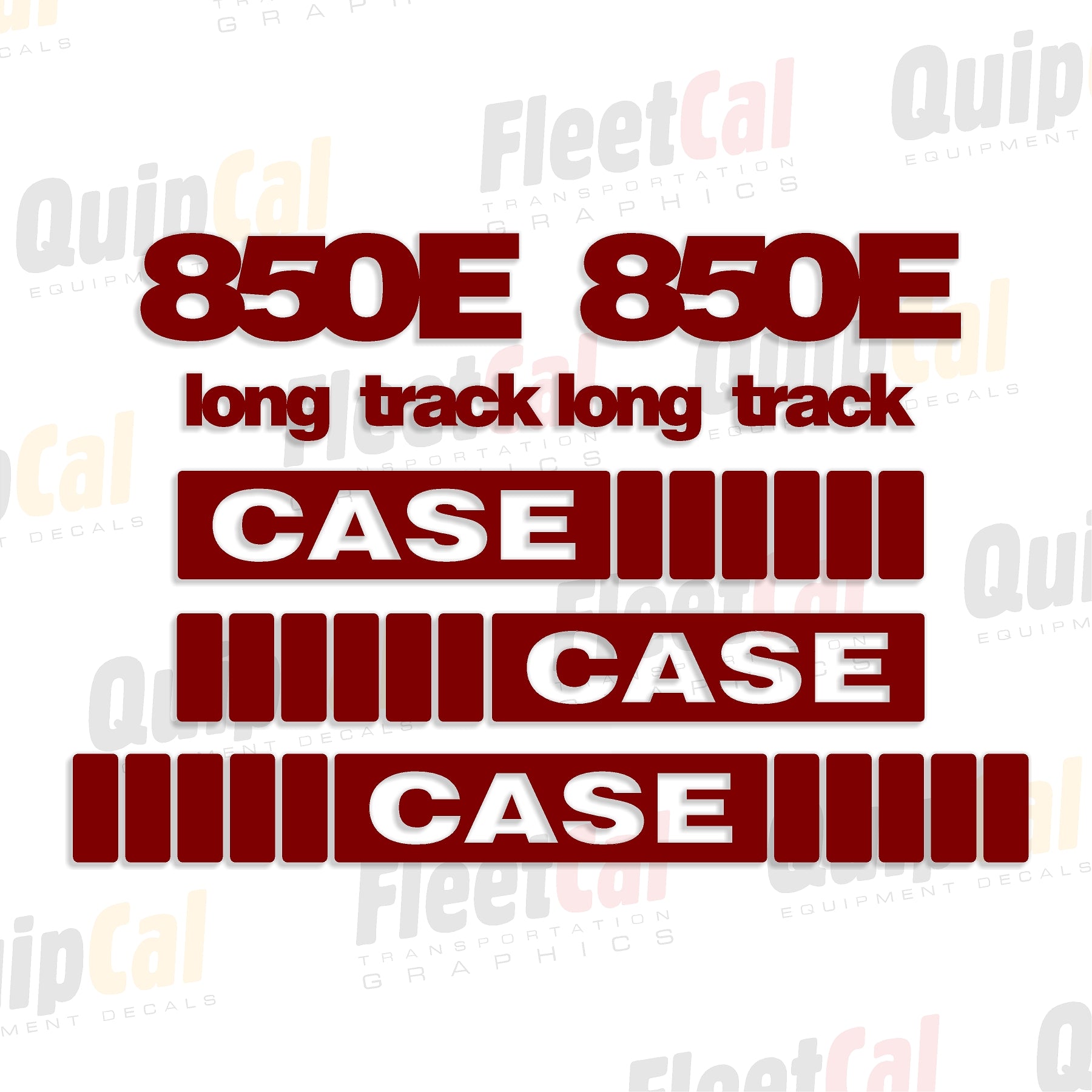 Case 850E Marking Decal Set – Truck and Equipment Decals