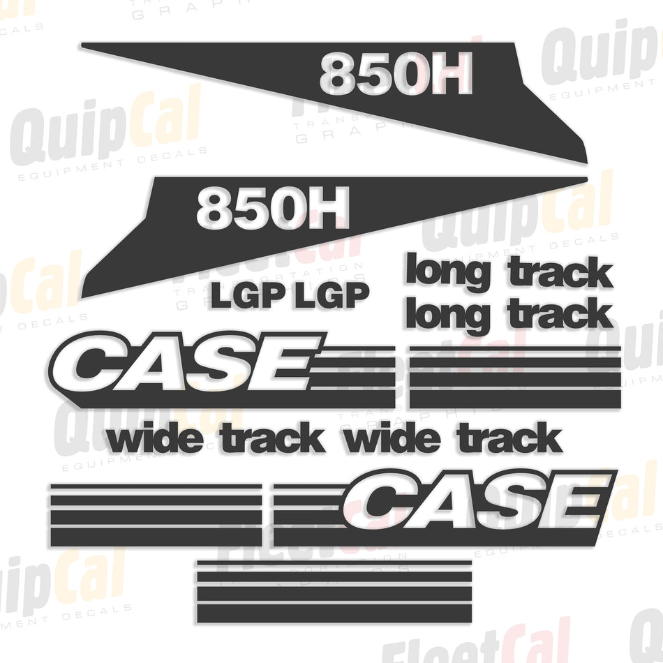 Case 850H Dozer Early Model Decal Set
