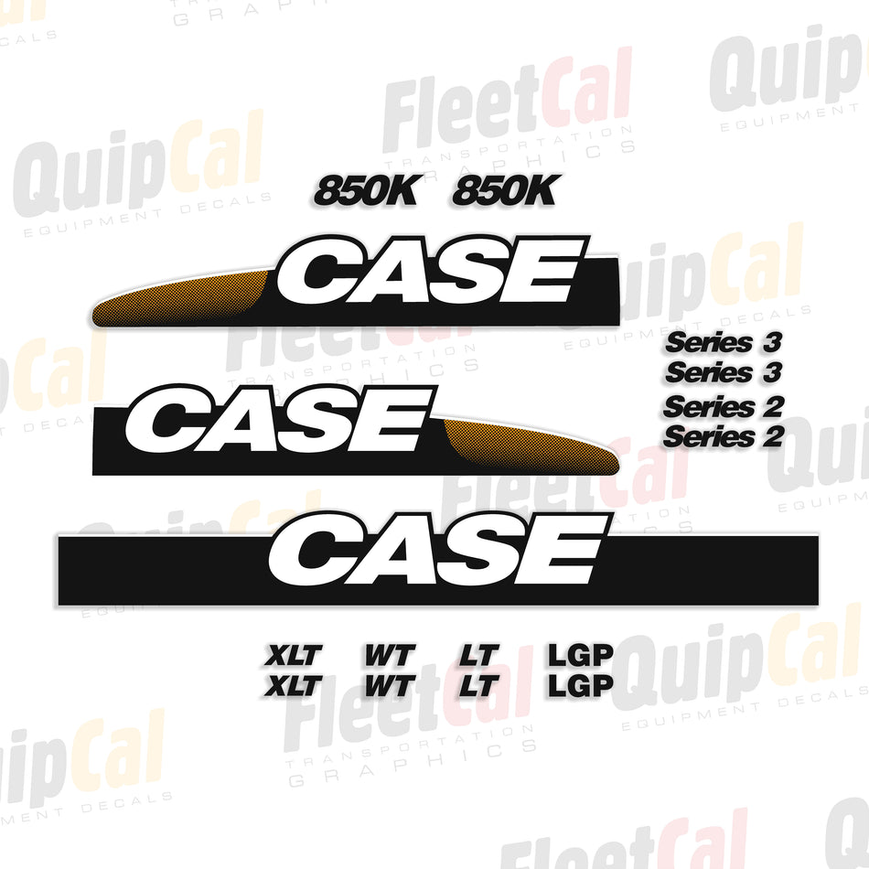 Case 850K Dozer Decal Set