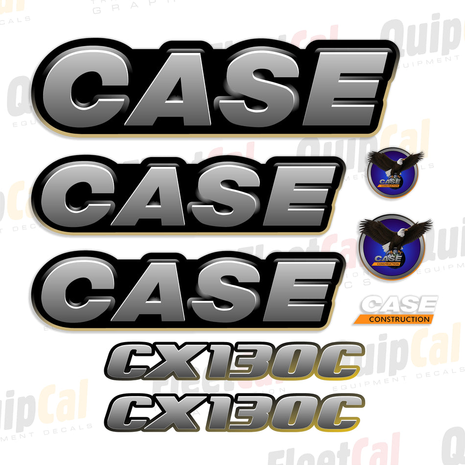 Case CX130C Excavator Decal Set