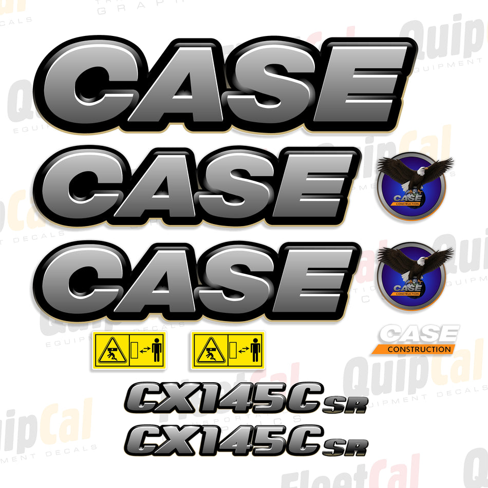 Case CX145C SR Excavator Decal Set