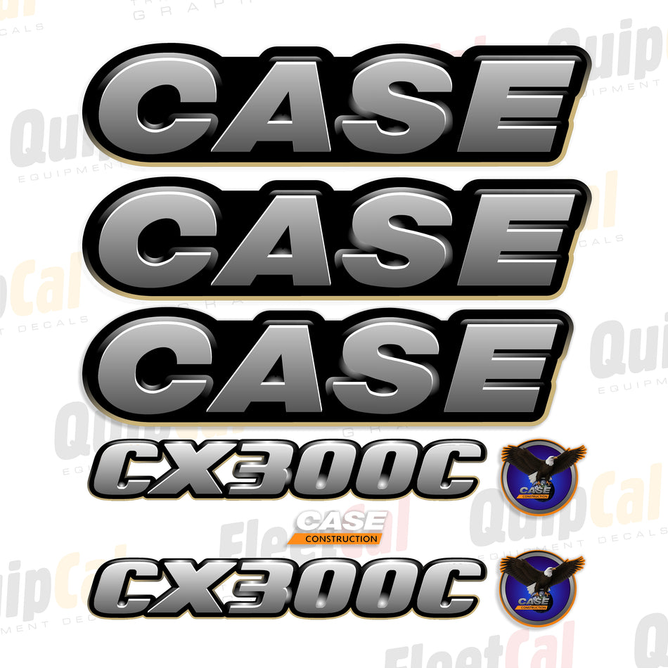 Case CX300C Excavator Decal Set