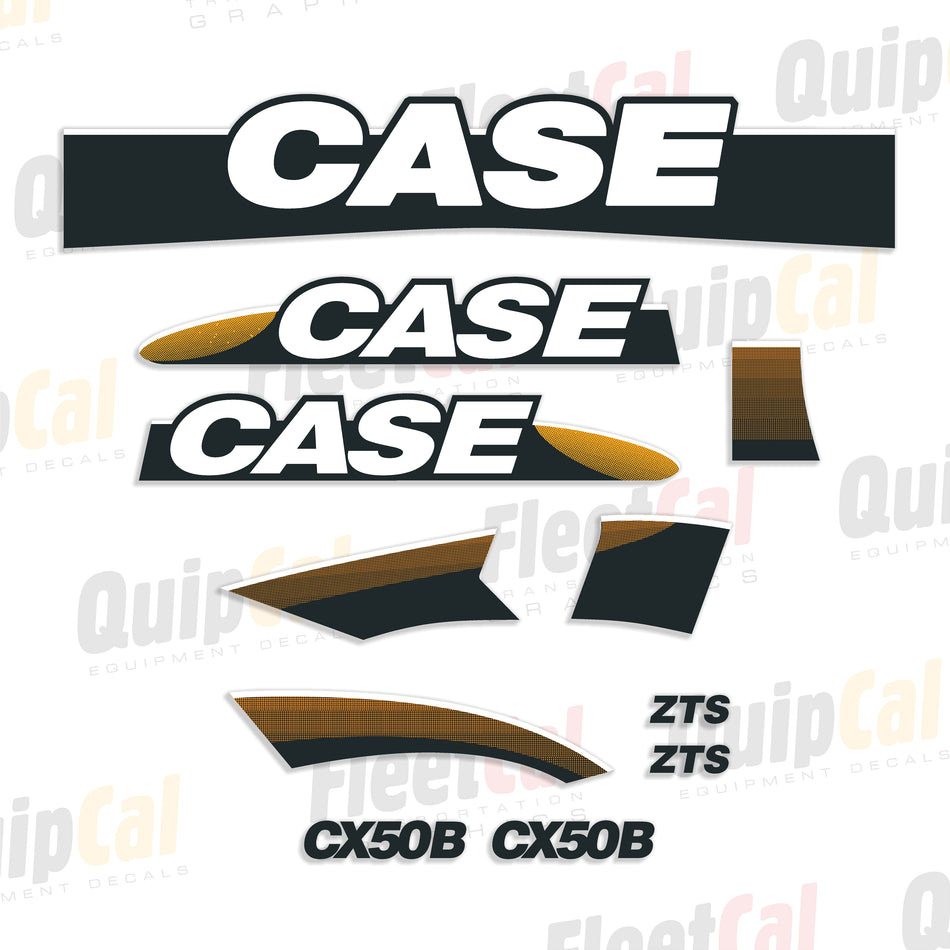 Case CX50B Excavator Decal Set (Closed Station Model)