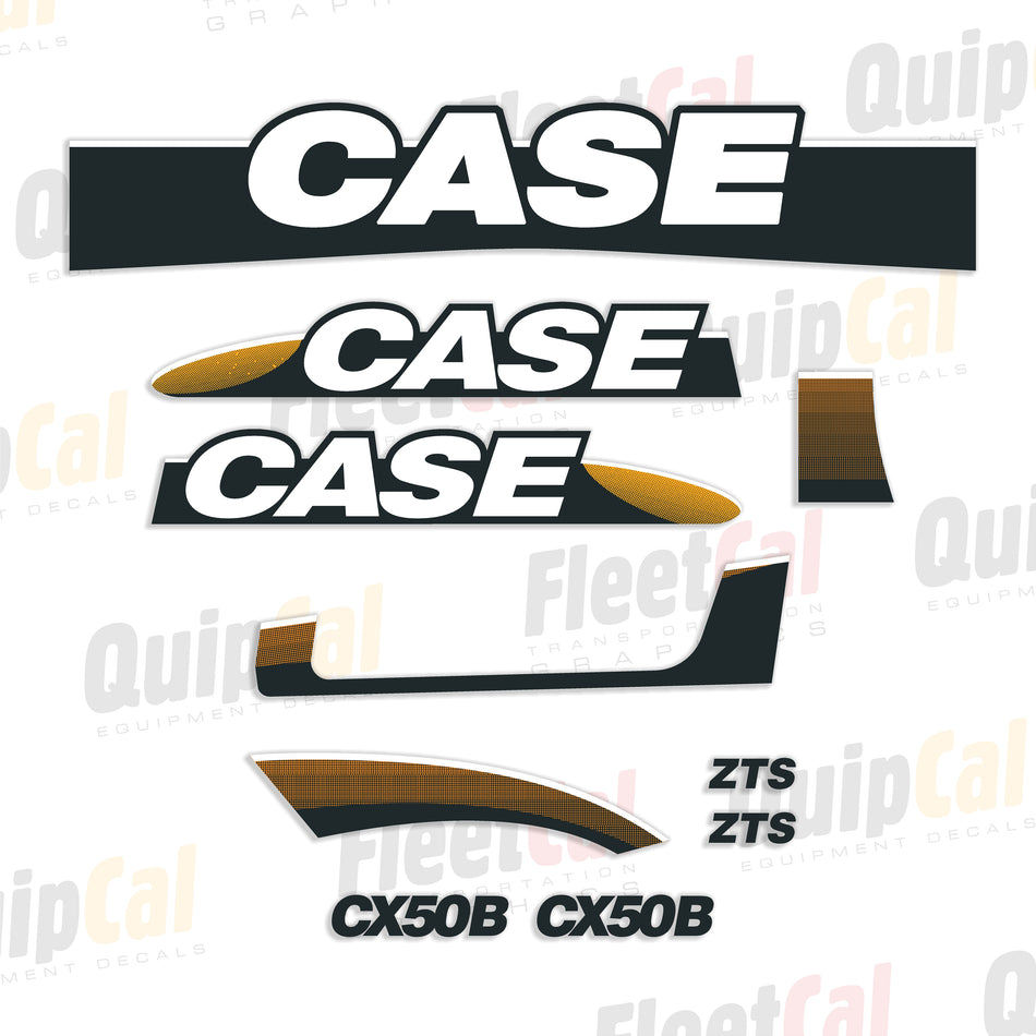 Case CX50B Excavator Decal Set (Open Station Model)