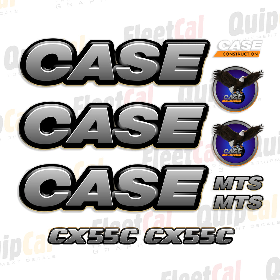 Case CX55C Excavator Decal Set