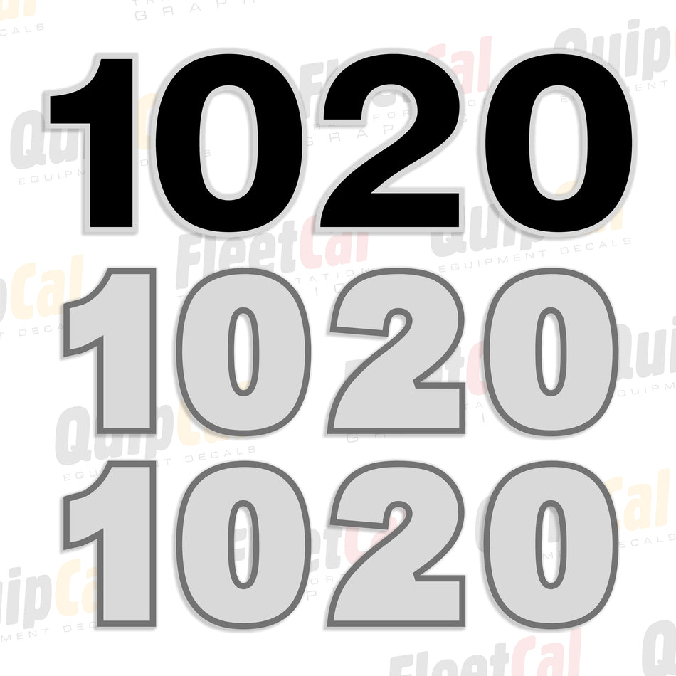 Case IH 1020 Combine Platform Header Decal Set
