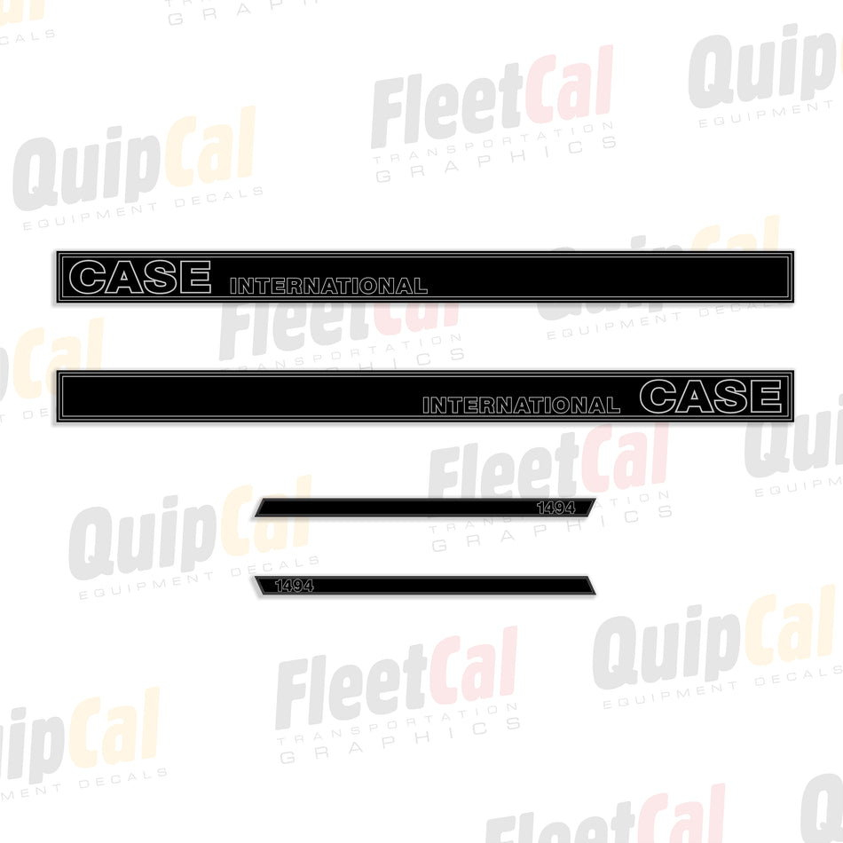 Case IH 1494 Tractor Enclosed Cab Decal Set