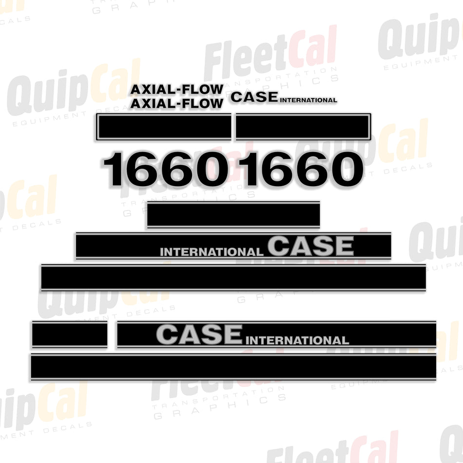 Case IH 1660 Axial Flow Combine Early Model Decal Set