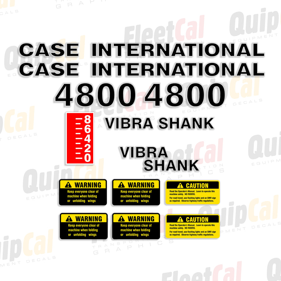 Case IH 4800 Vibra Shank Field Cultivator Decal Set