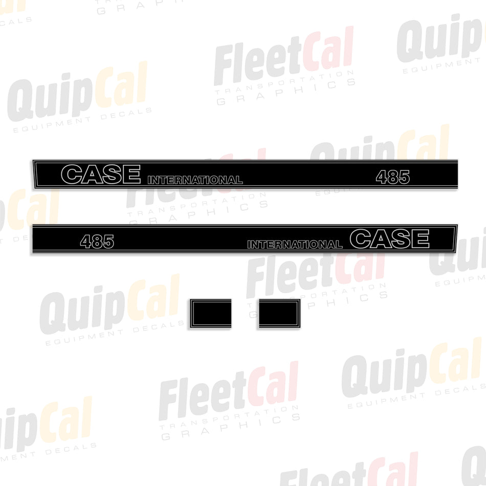Case IH 485 Tractor Hood Early Model Decal Set