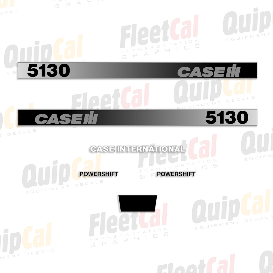 Case IH 5130 Tractor Hood Late Model Decal Set