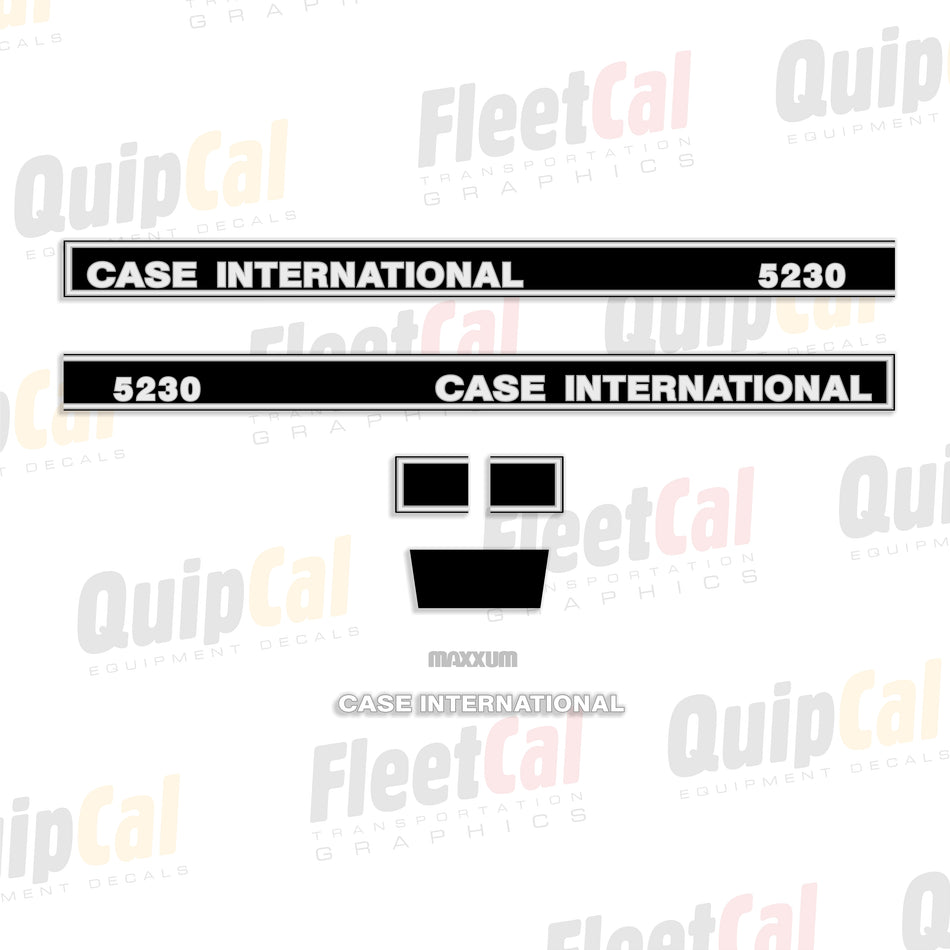 Case IH 5230 Tractor Hood Early Model Decal Set
