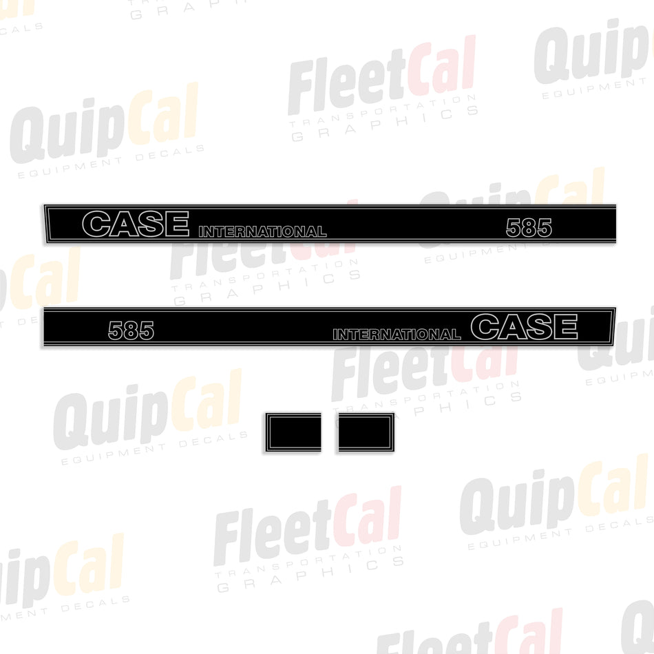 Case IH 585 Tractor Hood Early Model Decal Set