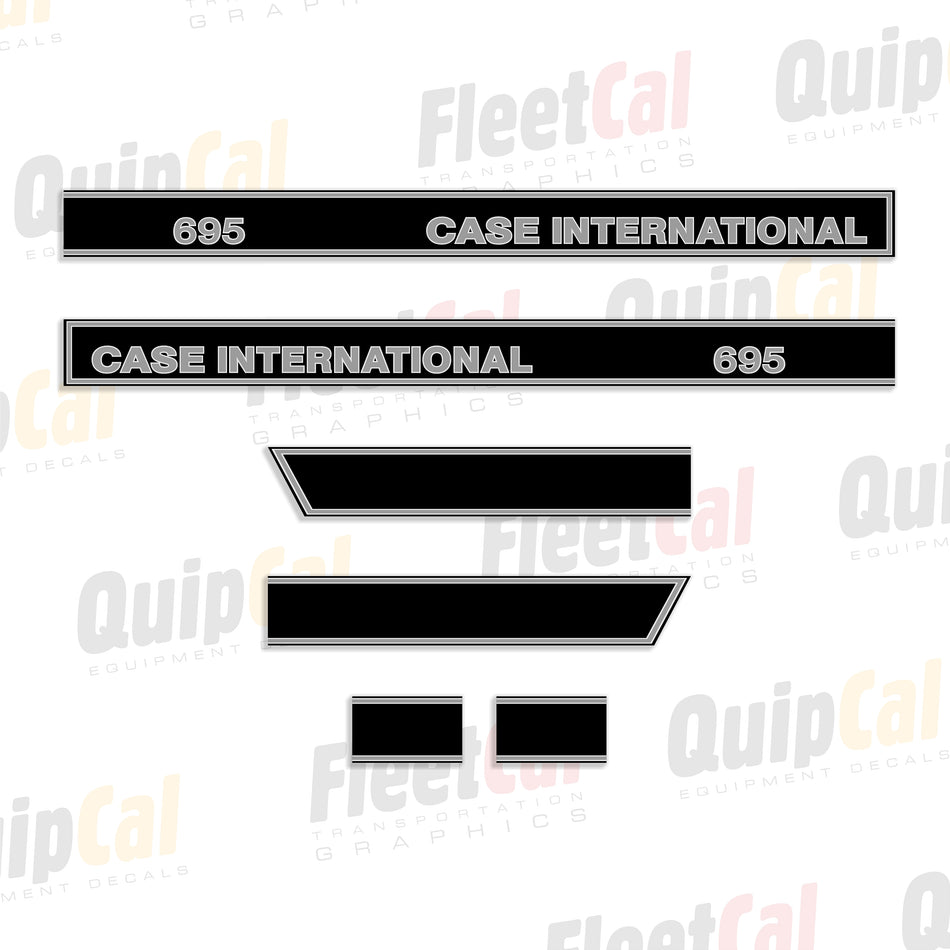 Case IH 695 Tractor Enclosed Cab Model Decal Set