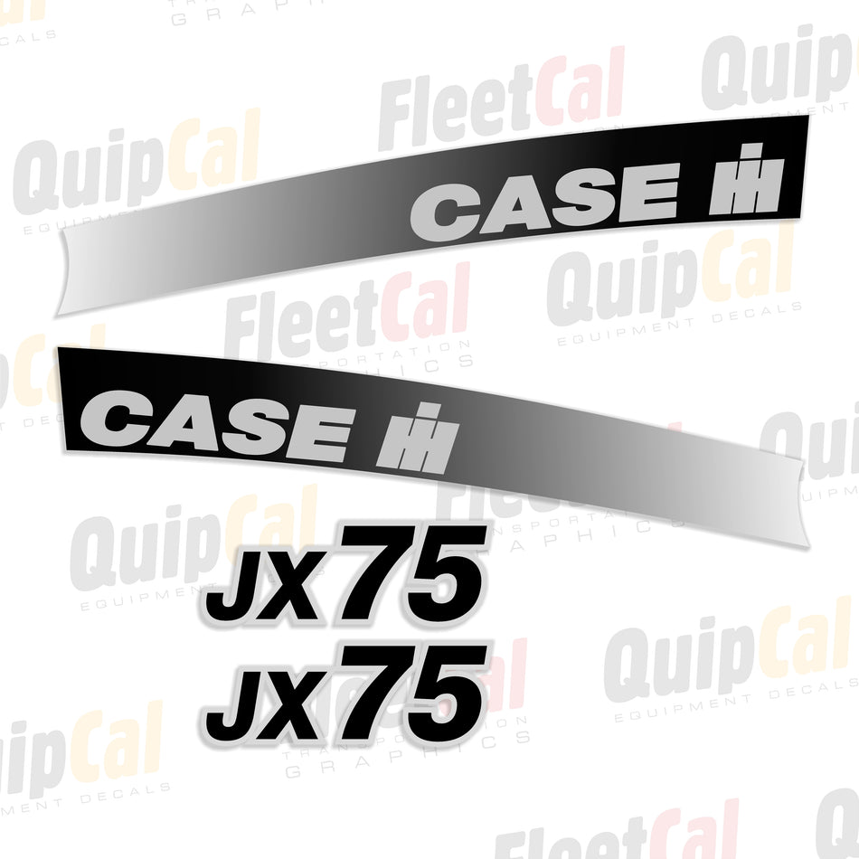 Case IH JX75 Tractor Hood Decal Set