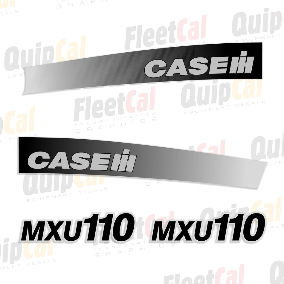 Case IH MXU110 Tractor Hood Decal Set