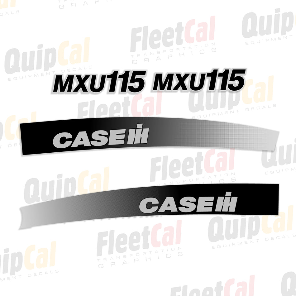 Case IH MXU115 Tractor Hood Decal Set