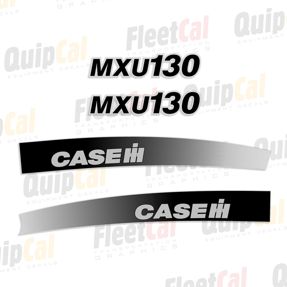 Case IH MXU130 Tractor Hood Decal Set