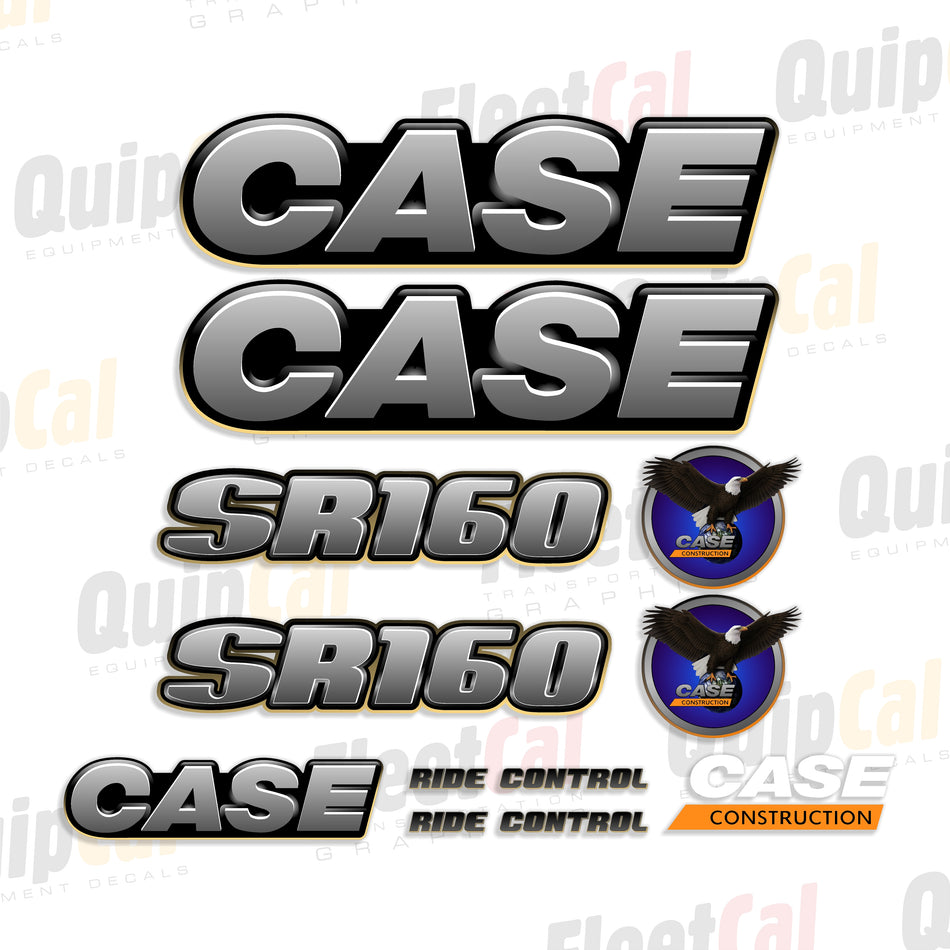 Case SR160 Skid Loader 2012 - 2016 Model Decal Set