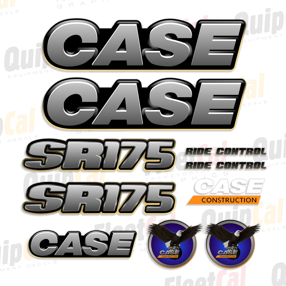 Case SR175 Skid Loader 2012 - 2016 Model Decal Set