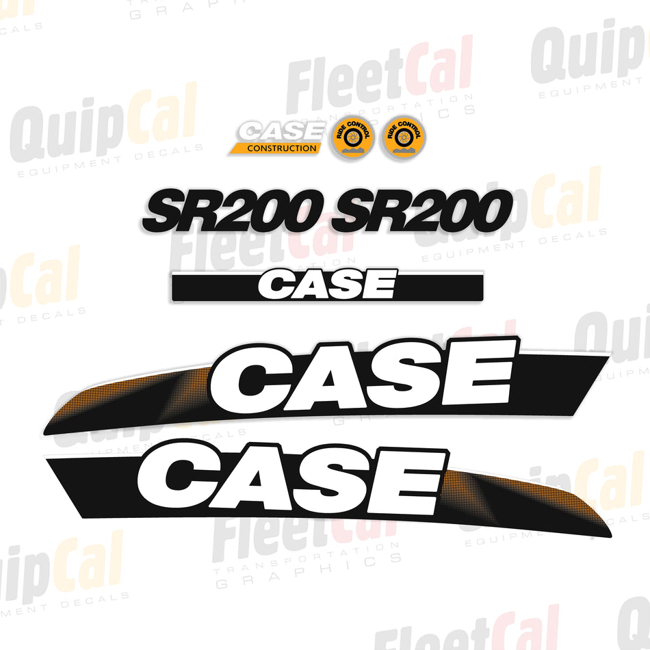 Case SR200 Skid Loader 2011 Model Decal Set