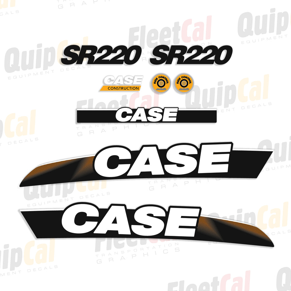 Case SR220 Skid Loader 2011 Model Decal Set
