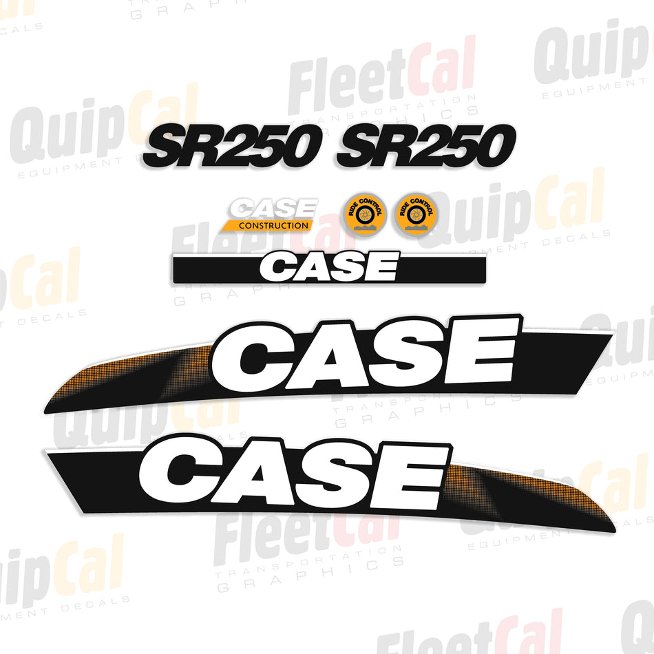 Case SR250 Skid Loader 2011 Model Decal Set
