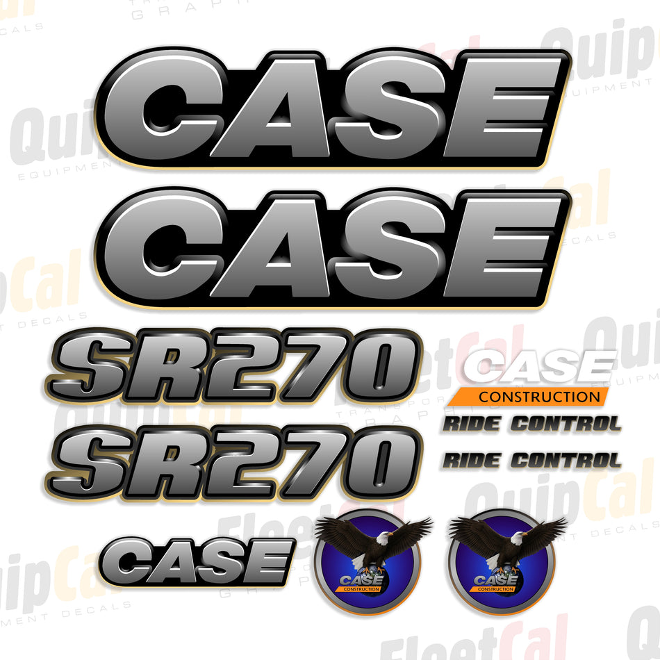 Case SR270 Skid Loader 2012 - 2016 Model Decal Set