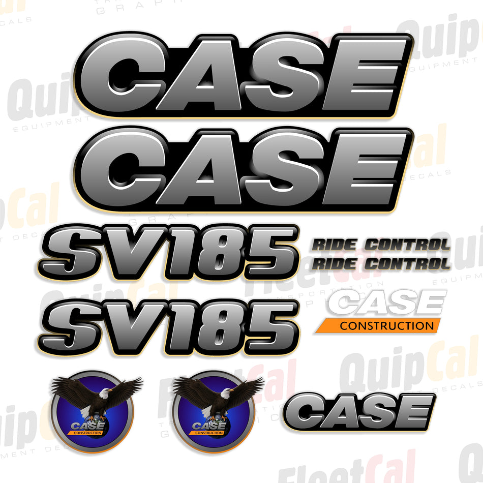 Case SV185 Skid Loader 2012 - 2016 Model Decal Set