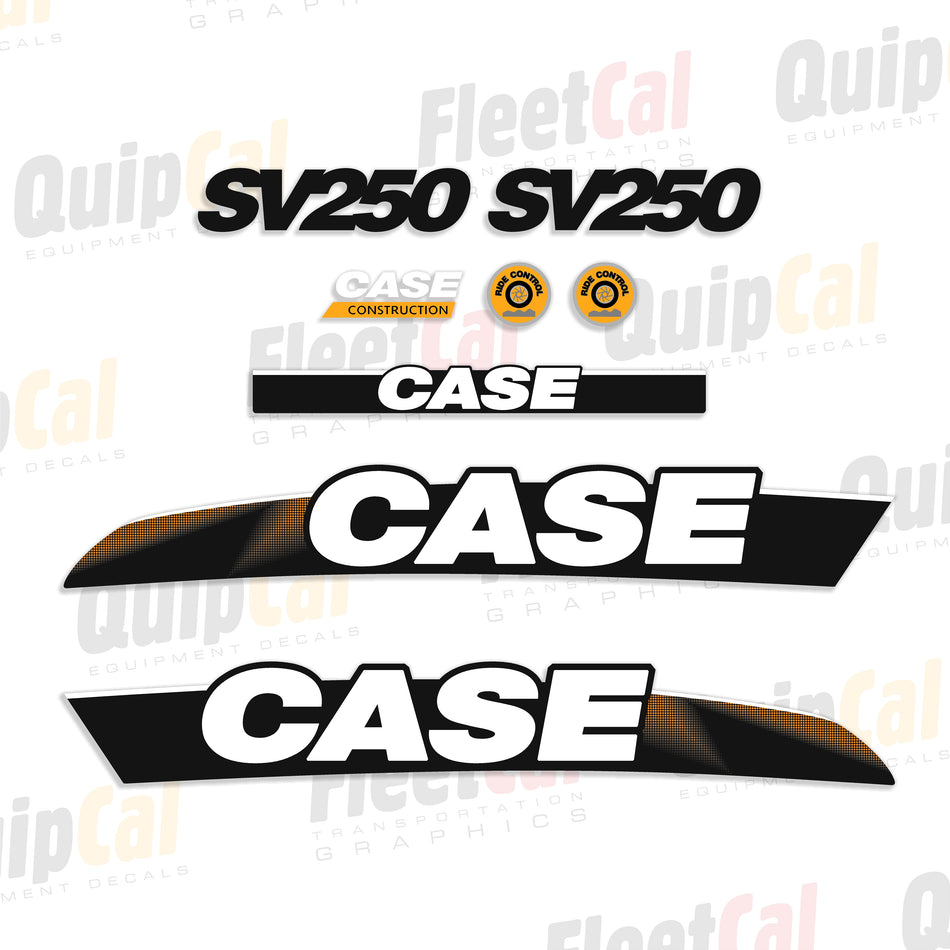 Case SV250 Skid Loader 2011 Model Decal Set
