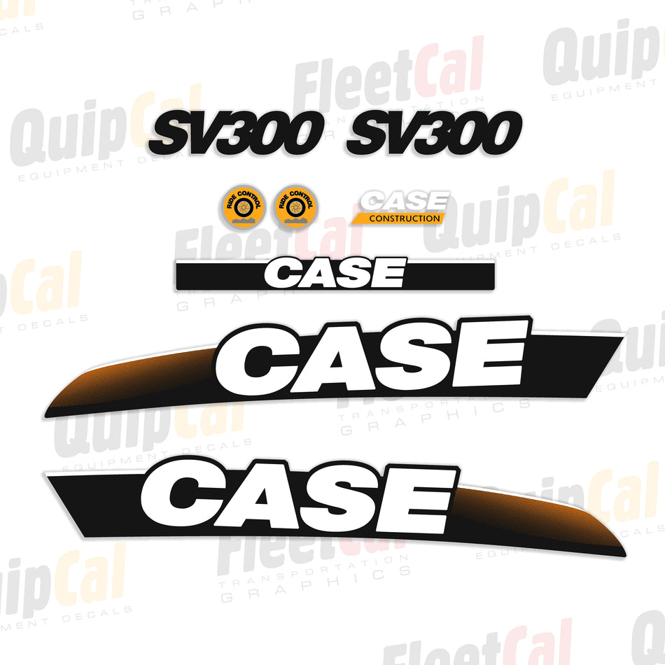 Case SV300 Skid Loader 2011 Model Decal Set