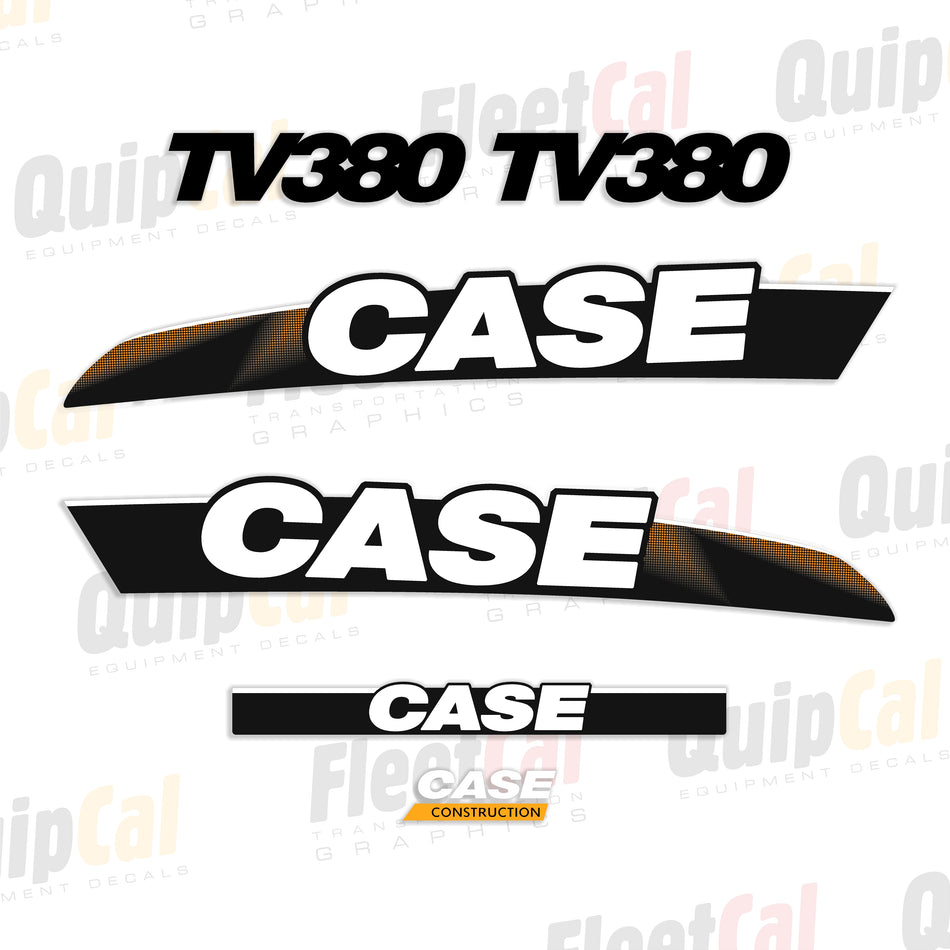 Case TV380 Compact Track Loader 2011 Model Decal Set