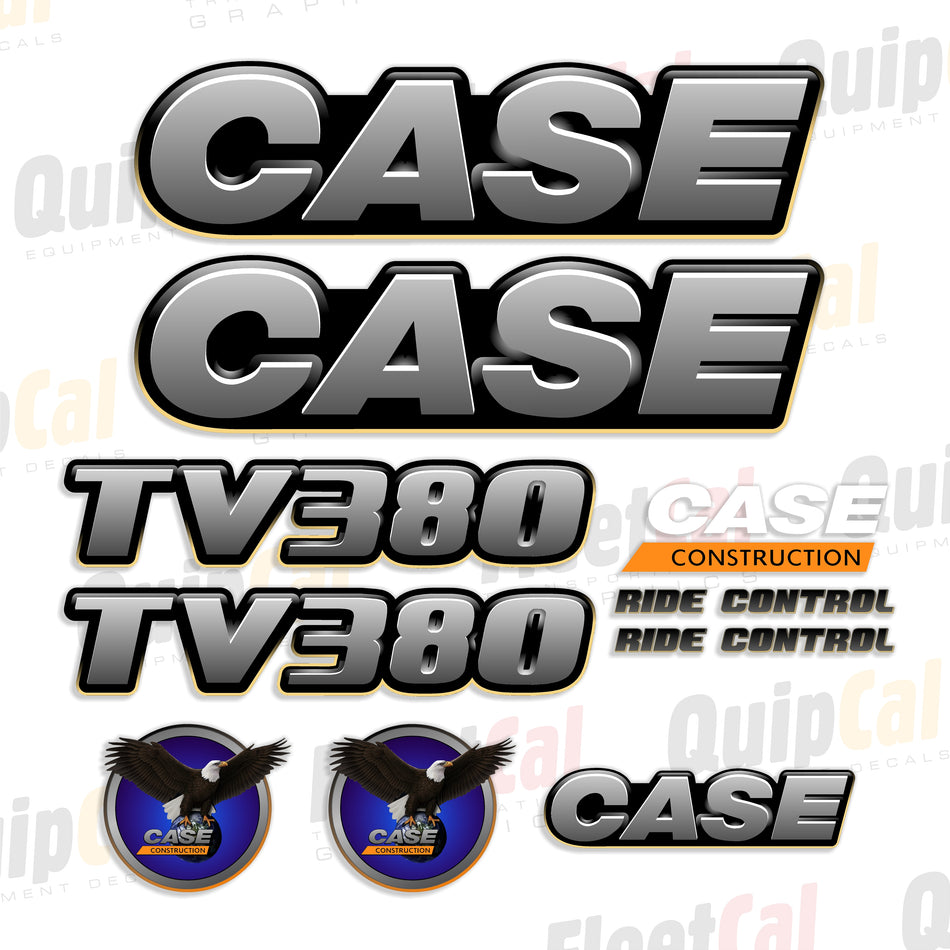Case TV380 Compact Track Loader 2012 - 2016 Model Decal Set