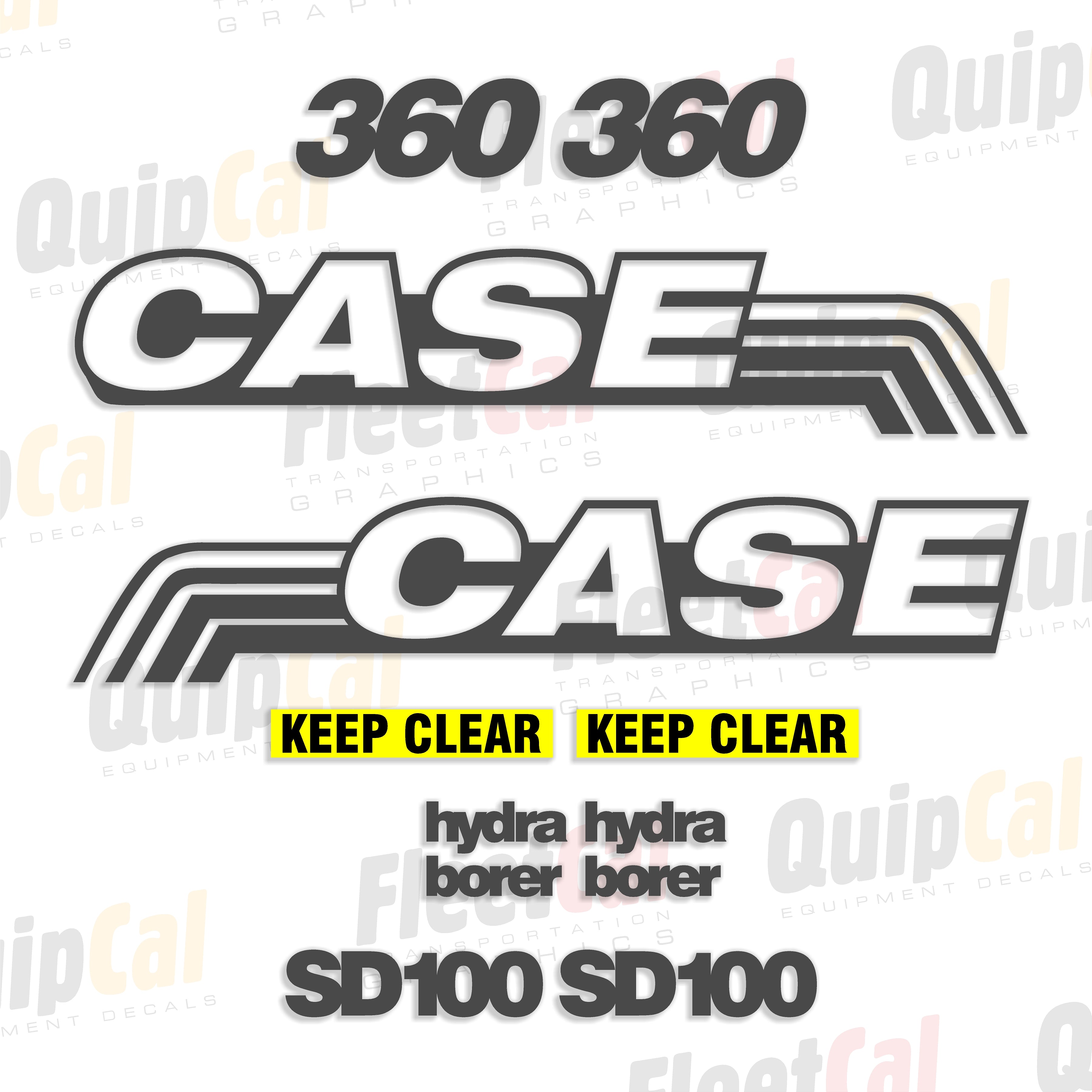 Case Trencher Decals