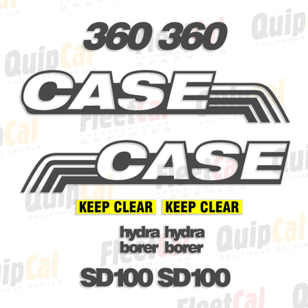 Case Trencher Decals