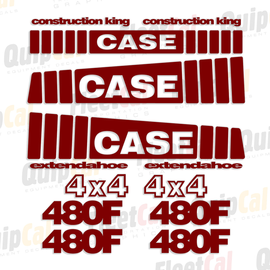 Case Backhoe Decals