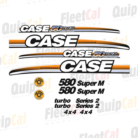 Case 580 Super M 50th Anniversary Decal Set